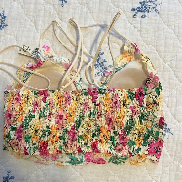 VS Pink Lace Watercolor Bralette - Picture 2 of 5